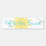 Off to the Beach Bumper Stickers