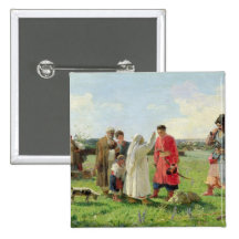 Off to the Zaporozhian Host, 1889 Pinback Button