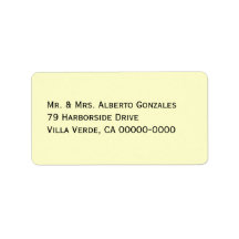 Off-White Address Template Mailing Labels