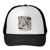 Off With Her Head Wonderland Alice Queen Quote hats