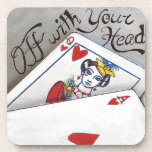 Off With Your Head Coaster Queen of Hearts Coaster