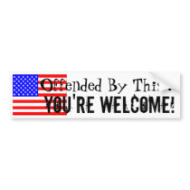 Offended? bumper stickers