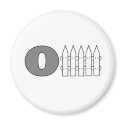 Offense (O Fence) magnets