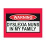 Offensive Dyslexia Post Cards