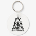 Offensive dyslexic slogan keychains