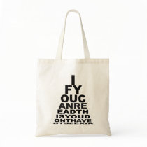 Offensive eyechart bags by LIMEYBOY Offensive eyechart bags