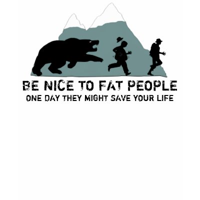 These "be nice to fat people" Grizzly Bear tees will raise a smile with 
