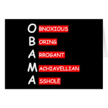 Offensive,insulting anti Obama cards by BIGNUMPT Offensive,insulting anti Obama cards