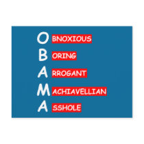 Offensive,insulting anti Obama postcards
