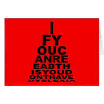 Offensive to Dyslexics cards