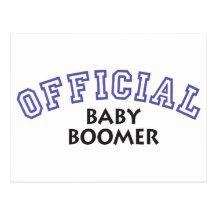 Offical Baby Boomer - Blue Postcard