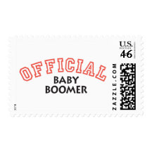 Offical Baby Boomer - Red Postage Stamp