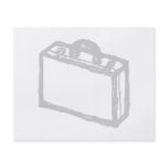 Office Briefcase or Travellers Suitcase. Sketch. flyers