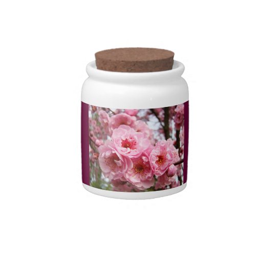 Office Coffee Donation Jar Blossoms Flowers Candy Jars Zazzle