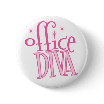 Office Diva Button by cubiclewars