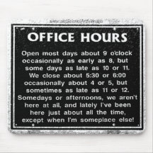 Office Hours Mouse Mat