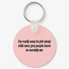 round_keychain - Office Humor
