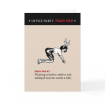 Office Party Faux Pas #7 Card