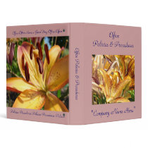 Office Policies & Procedures Binder Custom Name