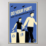 Office Propaganda: Breakroom (blue) Print