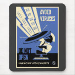 Office Propaganda: Downloads (blue) Mousepad