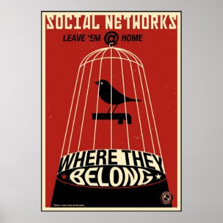 Office Propaganda: Social Network print