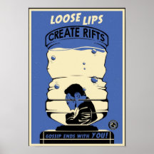 Office Propaganda: Water Cooler Talk (blue) Posters