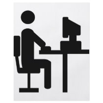 office worker icon flyers