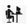 office worker icon post cards