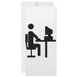 office worker icon rack cards