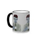 ringer_mug - DO YOU STRUGGLE BEFORE THAT CAFFINE HIT? ZOMBIE OR VAMPIRE LOVER? THIS IS THE OFFICE MUG FOR YOU