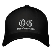 OfficeGangsta.com Embroidered Hat embroidered hats by OfficeGangsta OfficeGangsta.com Embroidered Hat embroidered hats