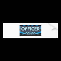 Officer Marquee bumper stickers