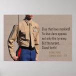 Officer Standing At Attention Poster