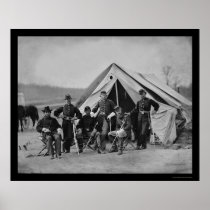 Officers in Gettysburg 1863 Print