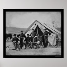 Officers in Gettysburg 1863 Print