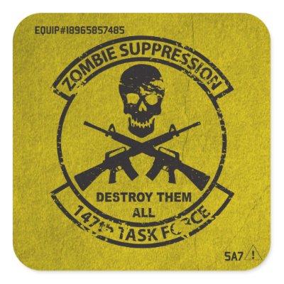 Official 147th Zombie TF Equipment ID Sticker