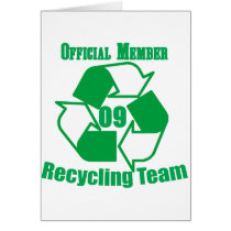 Official 2009 Recycling Team cards