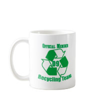 Official 2009 Recycling Team mugs by billishirts Official 2009 Recycling Team mugs