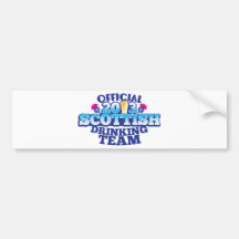 Official 2013 SCOTTISH DRINKING TEAM Bumper Stickers