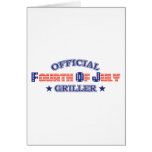 Official 4th Of July Griller Cards