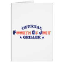 Official 4th Of July Griller Cards
