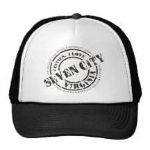 Official 7 City Stamp - Black Logo Hats