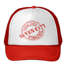 Official 7 City Stamp - Red Logo Hat