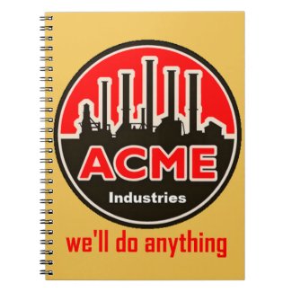 official acme industries notebook