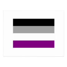 OFFICIAL ASEXUAL PRIDE FLAG POSTCARD