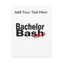 Official Bachelor Bash Postcards