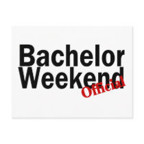 Official Bachelor Weekend Postcard