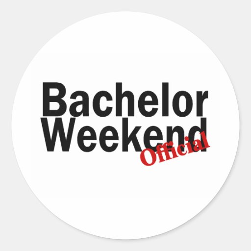 Official Bachelor Weekend Stickers