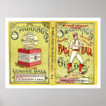 Official Baseball Guide 1913 Poster